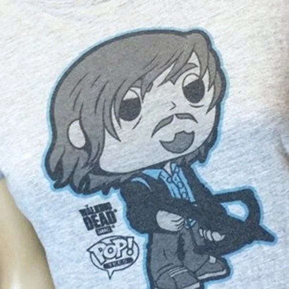 WOMEN'S FUNKO POP THE WALKING DEAD POP! DARYL DIXON SHIRT FROM HOT TOPIC MEDIUM - Picture 1 of 2